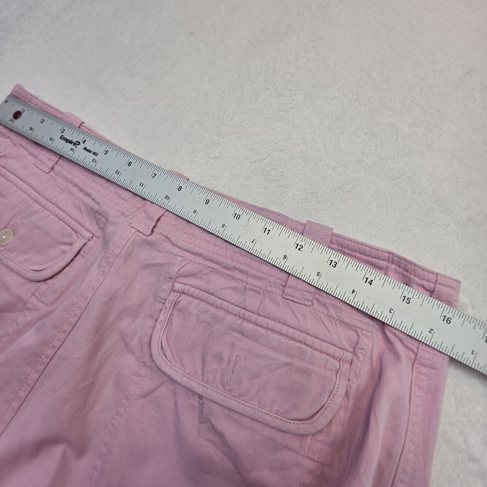 Lauren Ralph Lauren Pink Cargo Cropped Pants Women's Size 6 Wide Leg Utility - Picture 6 of 8